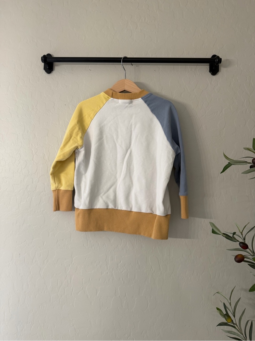 Forever French Colorblock Raglan Pullover Sweatshirt - Picture 3 of 3